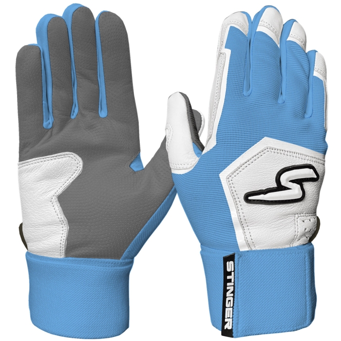 Stinger Bat Co. Stinger Winder Series Columbia Blue/White & Graphite Batting Gloves Reviews